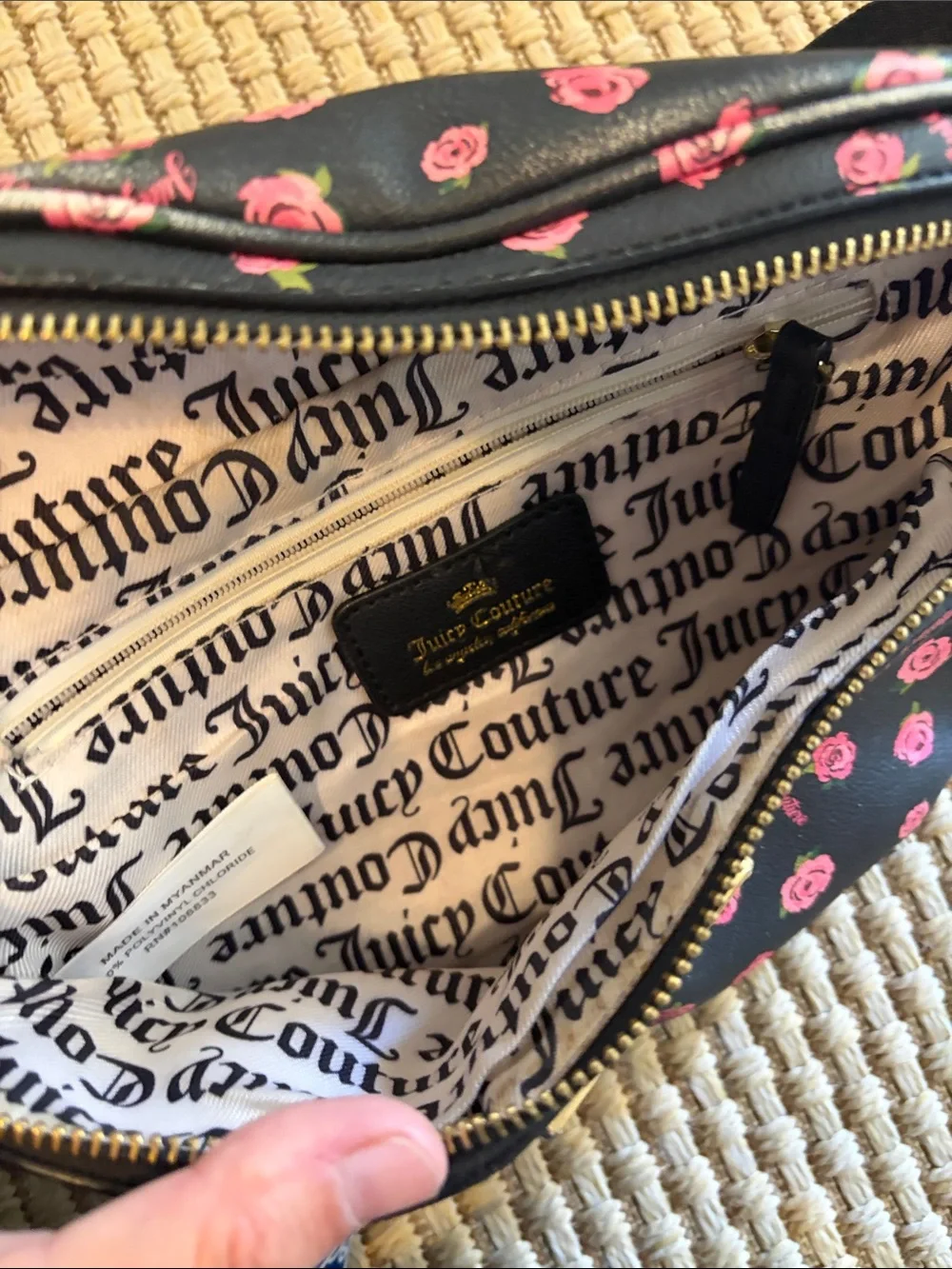 Juicy Couture floral fanny pack bag